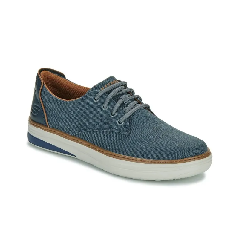Skechers Hyland Ratner Abrasion Resistant Breathable Low Top Casual Shoes Men's Blue-2