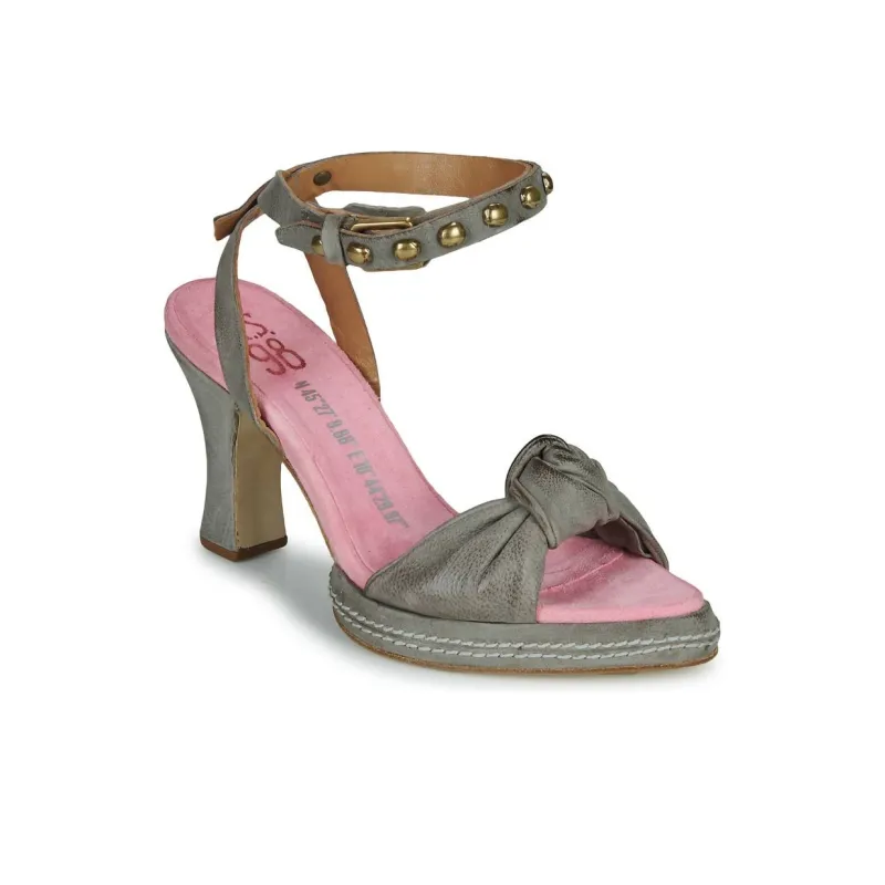 AirStep VIANNA One Strap Sandals 10cm Women's Gray-7