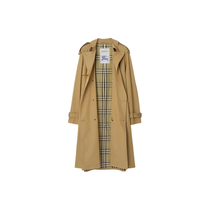Burberry Long Garbadine Trench Coat-1