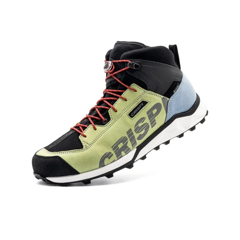 CRISPI Shock Absorbers Mid Top Outdoor Shoes Unisex Green Blue-2
