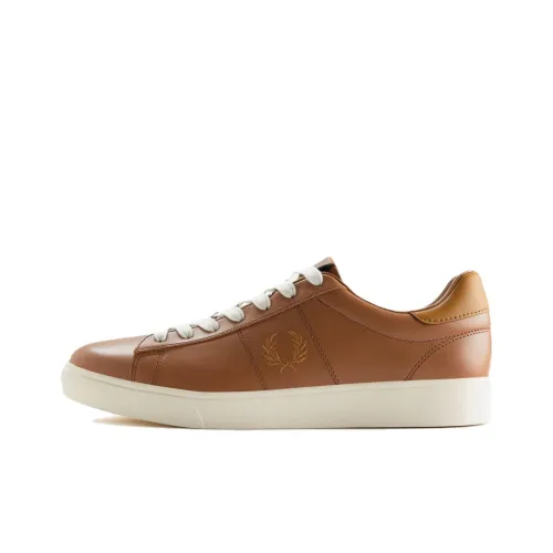 FRED PERRY Low Top Skateboard Shoes Men's Brown
