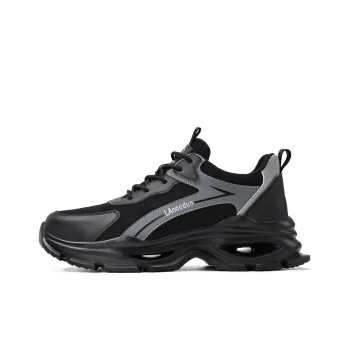 Blue Gull Shield Lightweight Rebound Low-Top Outdoor Shoes Unisex Gray