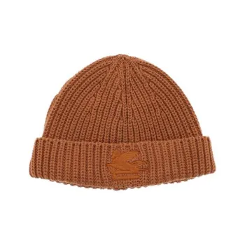 ETRO Pegaso Motif embroidered Wool Beanie