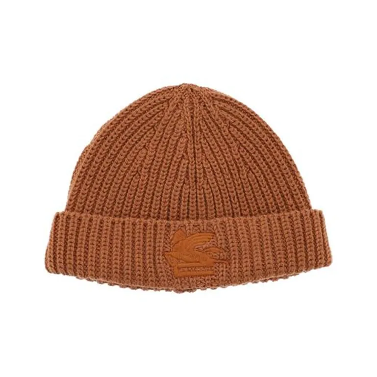 ETRO Pegaso Motif embroidered Wool Beanie-0