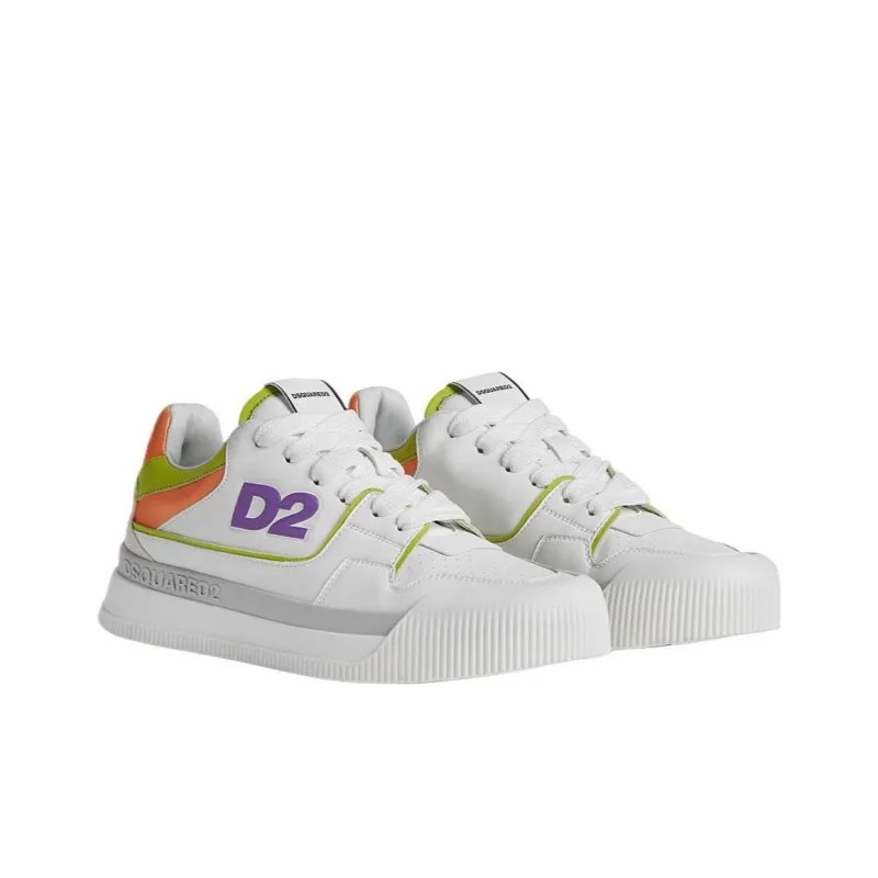 DSQUARED 2 Logo Embossed Lace Up Sneakers Women's-2