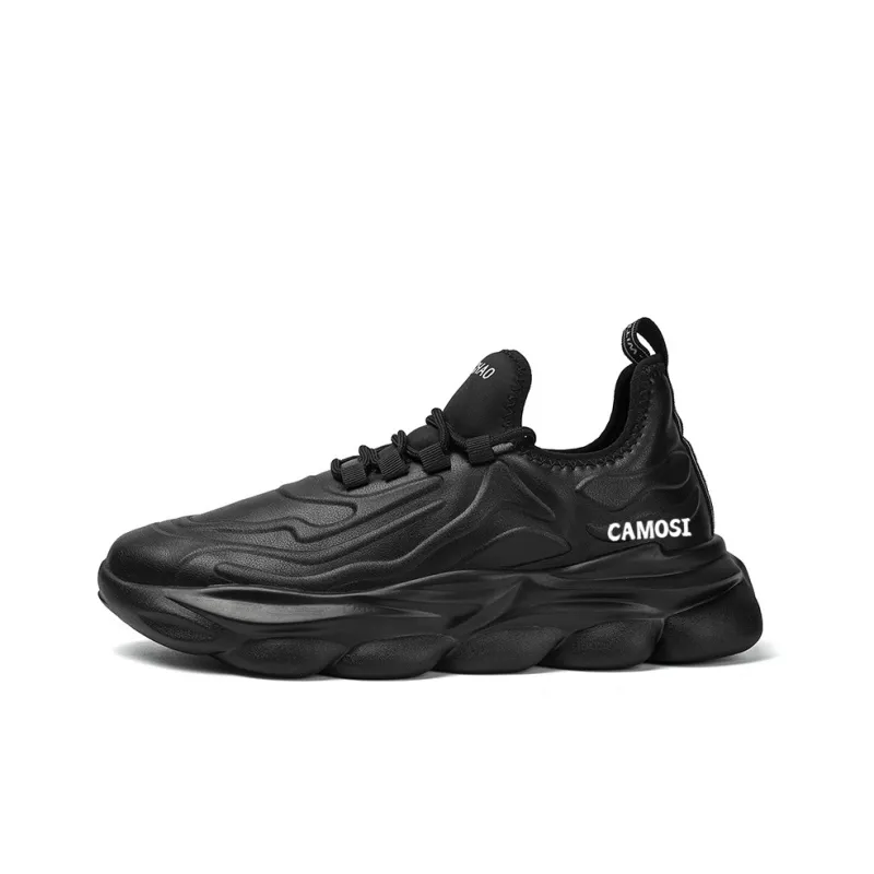 CAMOSI Cushioned Slip Resistant Low Top Chunky Sneakers Unisex-12