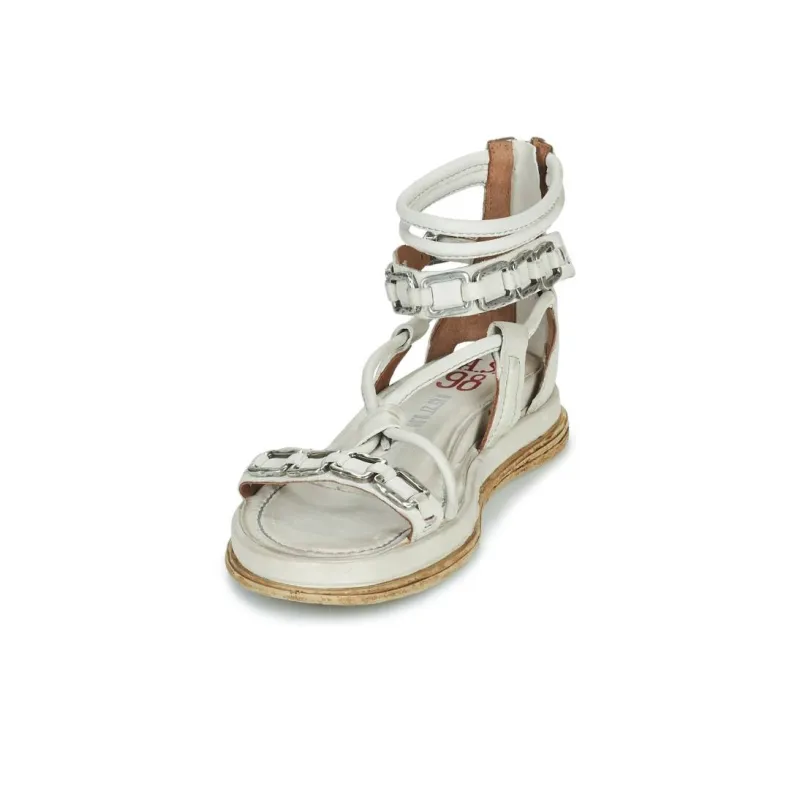 AirStep POLA SQUARE Roman Sandals Women's White-9