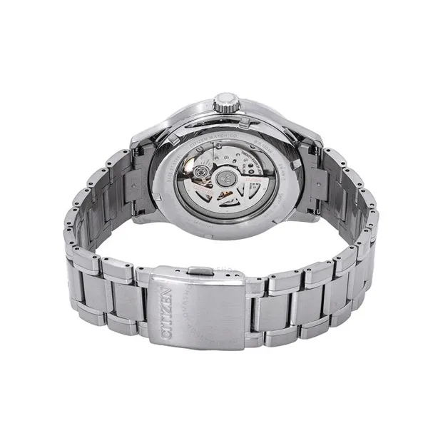 CITIZEN COLLECTION Automatic Mechanical Movement Stainless Steel Strap Watch 41mm Men's Watches Black Dial NB4020 96E-2