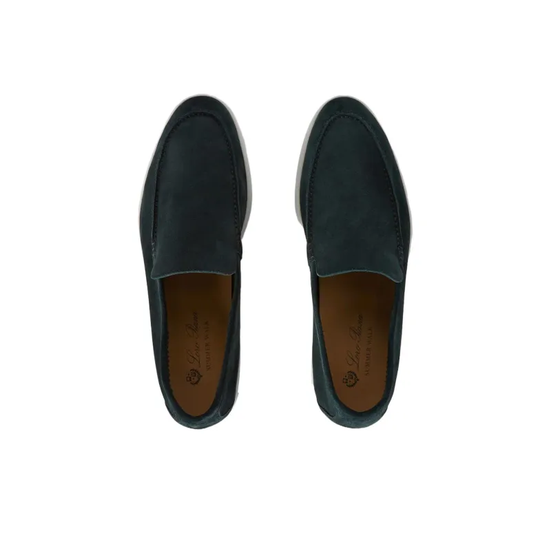 Loro Piana Summer Walk Casual Shoes Men's Dark Green-4