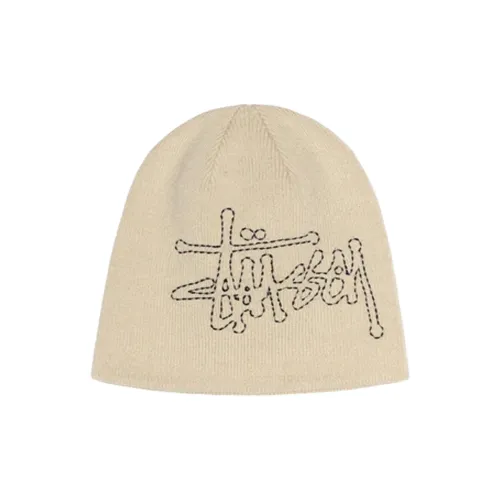 Stussy Acrylic Beanies Unisex Beige