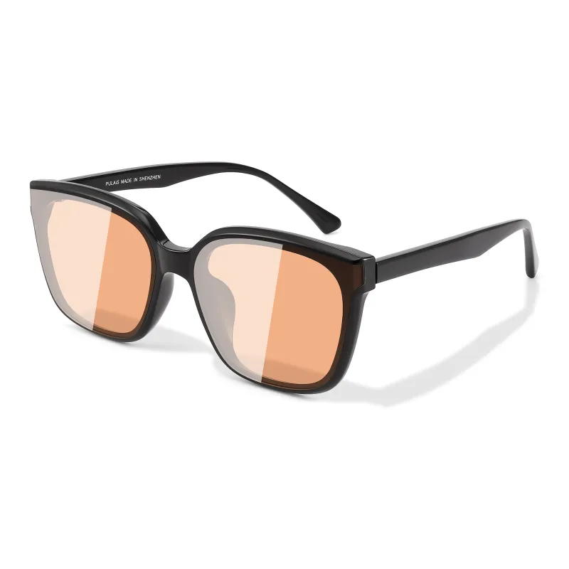 PULAIS Plate Frame Square Sunglasses Unisex-0