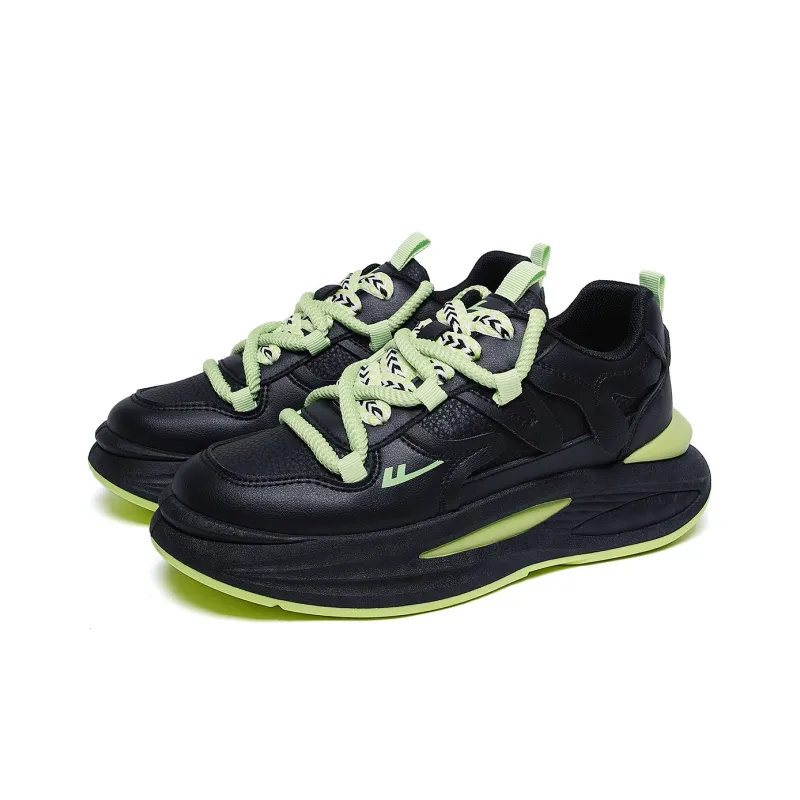 Warrior Slip Resistant Height Increasing Low Top Chunky Sneakers Unisex-2