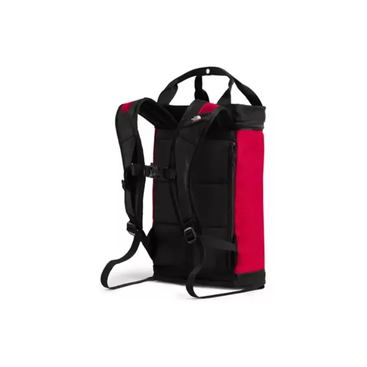 THE NORTH FACE Nylon Bucket Bag Backpack Regular Unisex Black Red-2