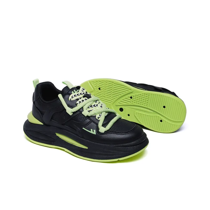 Warrior Slip Resistant Height Increasing Low Top Chunky Sneakers Unisex-4