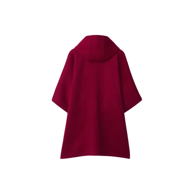 Burberry Cloaks Women's Raspberry Red-1