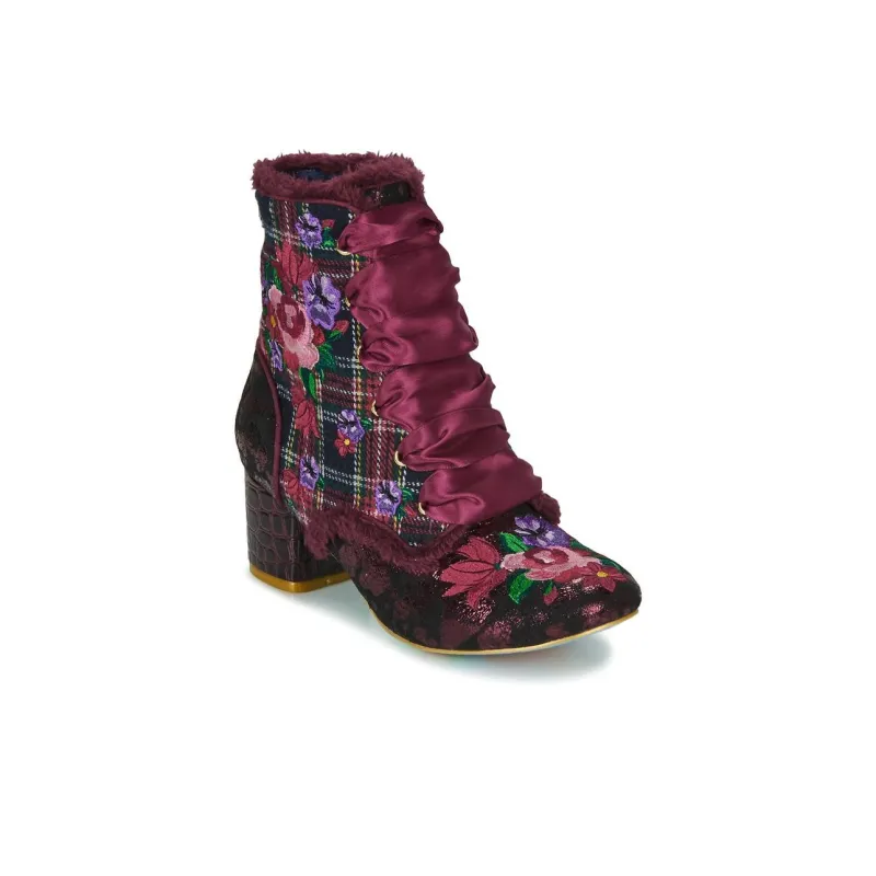 IRREGULAR CHOICE Toasty Toes Ankle Boots Women's Red-11