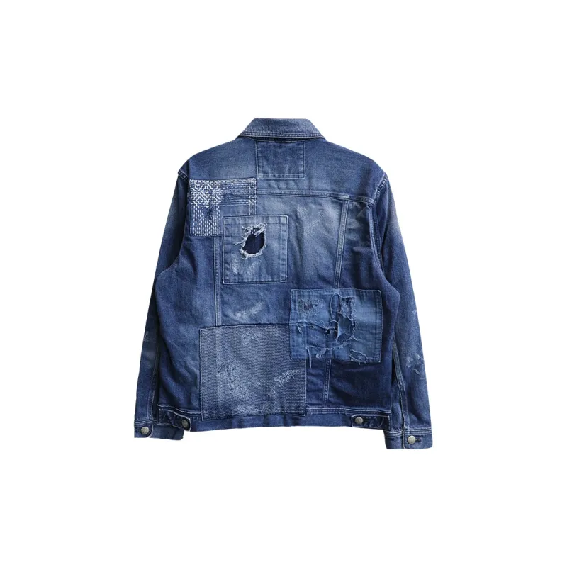 CHEVIGNON x WHOVAL Denim Jacket Men's Blue-1