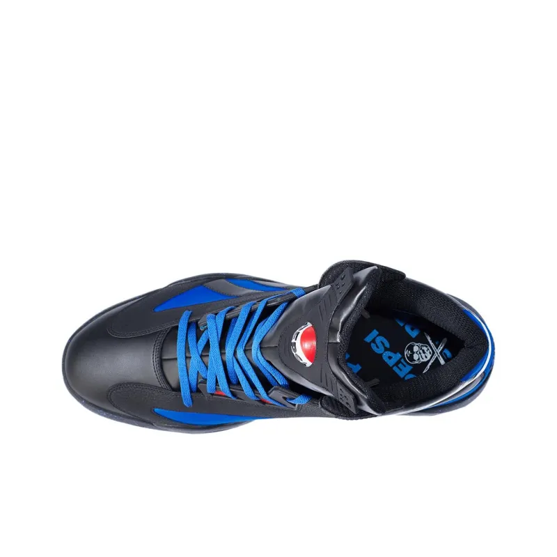 Reebok Shaq Attaq Cushioning Anti Slip And Wear Resistant High Top Vintage Basketball Shoes Men's Black Blue Red-1