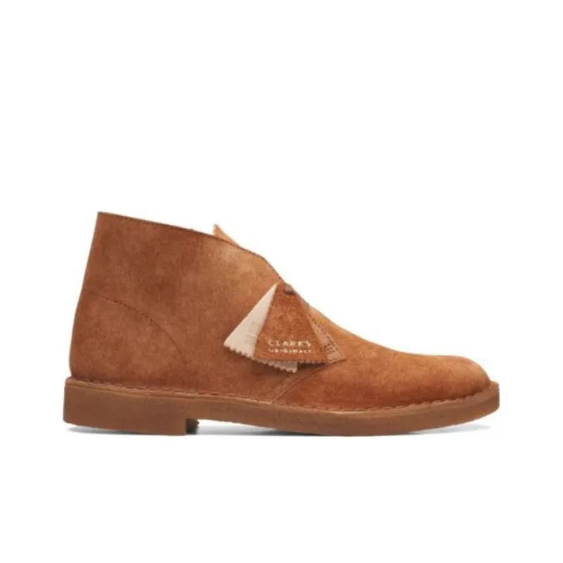 Clarks Originals Desert Boot Ginger Hairy Suede-1