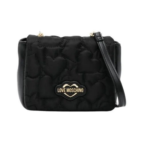 LOVE MOSCHINO Logo-plaque Quilted Crossbody Bag