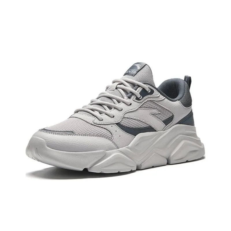 Anta Anti-Slip Wear-Resistant Low-Top Casual Shoes Men's Gray-1