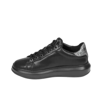 KARL LAGERFELD Silver-tone Logo-detail Sneakers