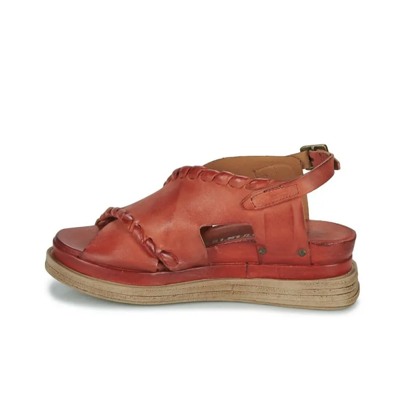 AirStep LAGOS 2.0 COUTURE One Strap Sandals 6cm Women's Red-10