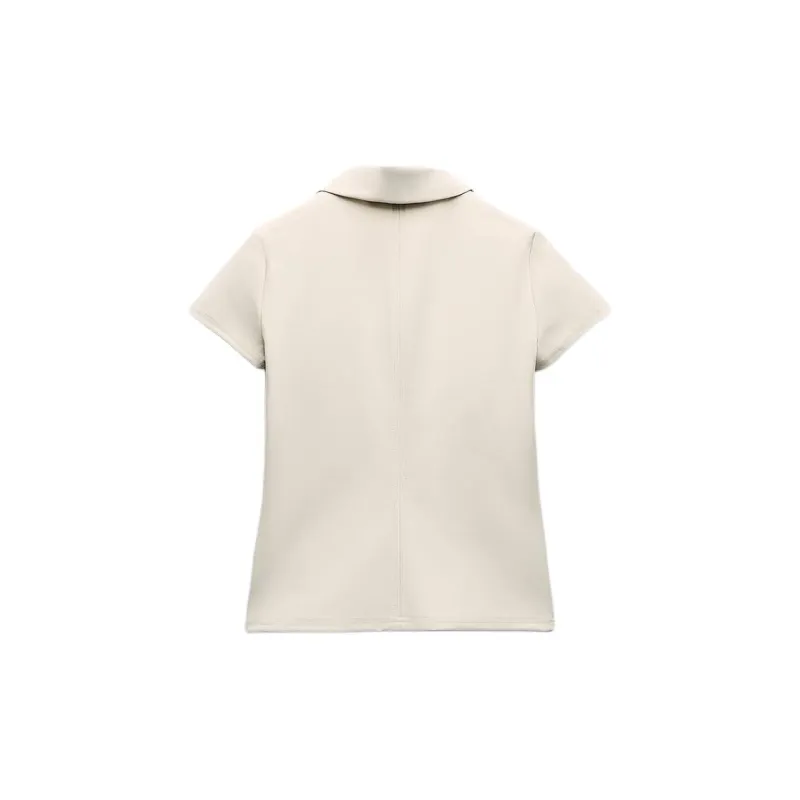 ZARA T-Shirts Women's Cream-1
