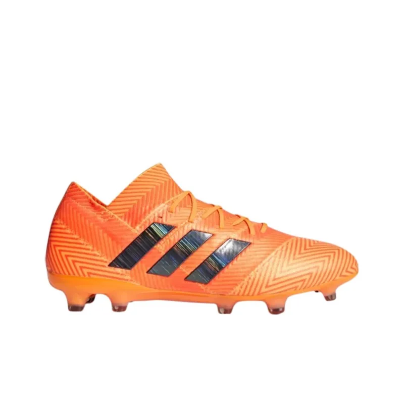 Adidas Nemeziz AG Artificial Ground Anti Slip Wear Resistant Soccer Shoes Unisex Orange-1