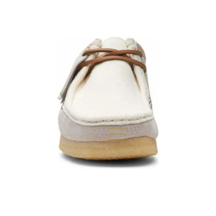Clarks Originals Wallabee Off White Hairy-3