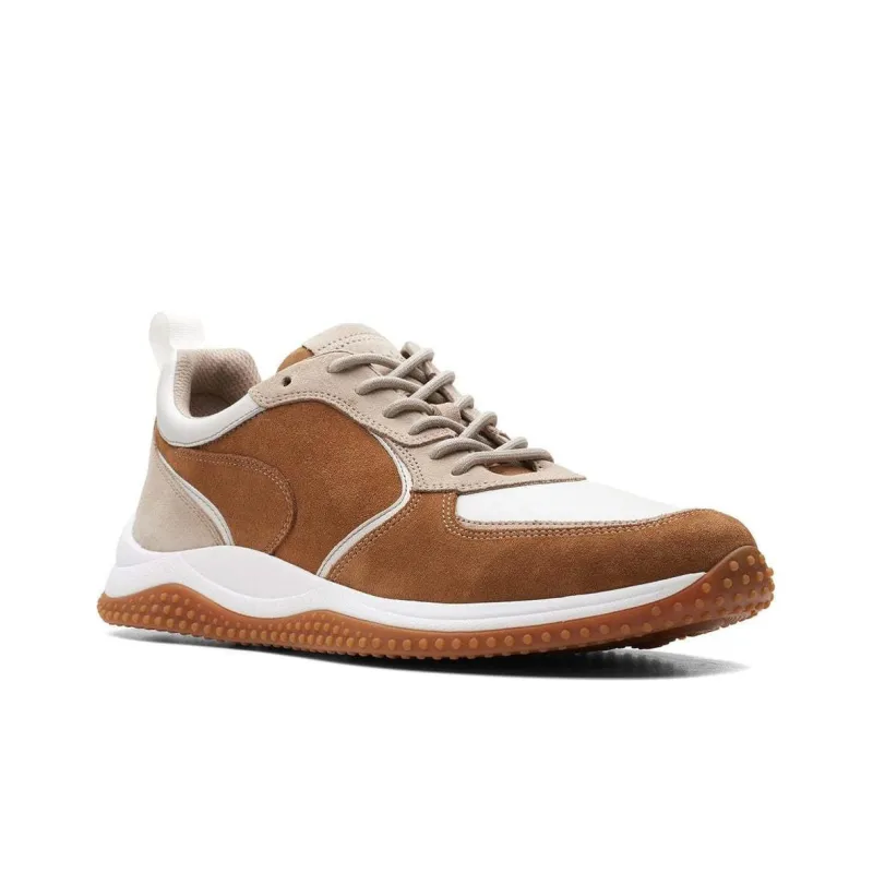 Clarks Anti Slip Wear Resistant Low Top Casual Shoes Men's Tan-3