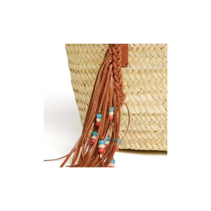 Alanui Small Icon Palm Leaf Tote Bag-5