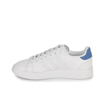 Adidas Anti Slip Wear Resistant Low Top Skateboard Shoes Unisex White Blue