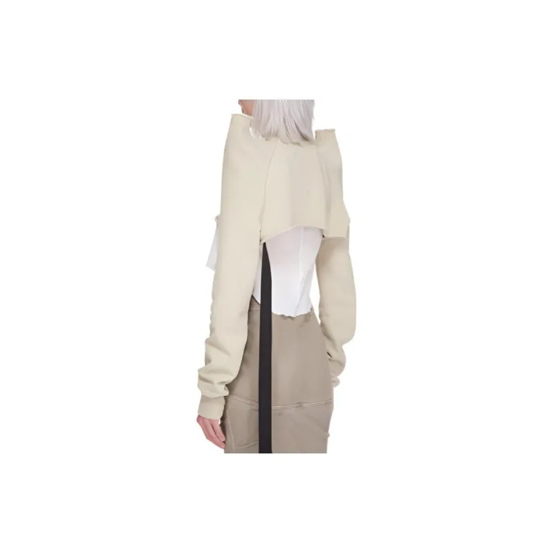Rick Owens DRKSHDW Structured shoulders Cropped Sweatshirt-1