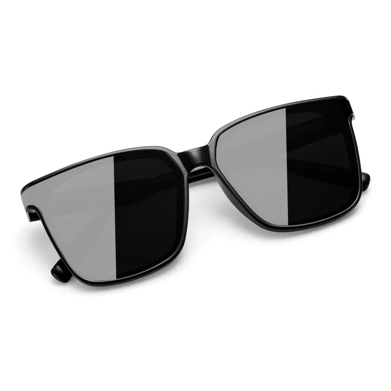 PULAIS TR/Memory Plastic Square Sunglasses Unisex-1