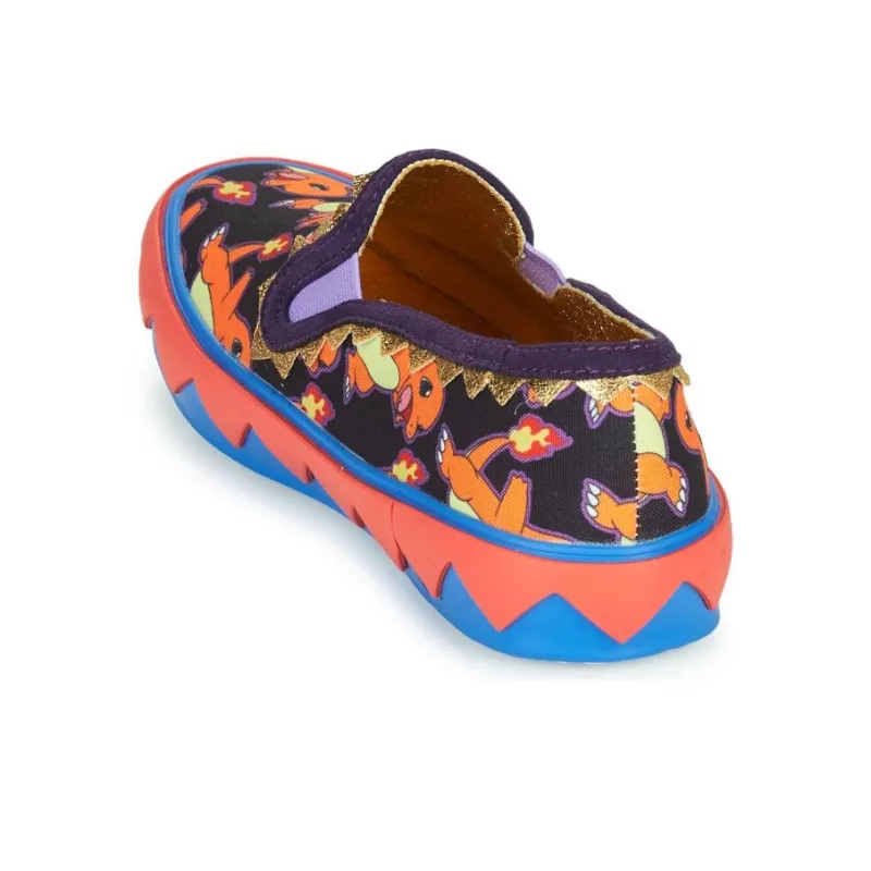 IRREGULAR CHOICE Low Top Casual Shoes Women's Orange Black-10