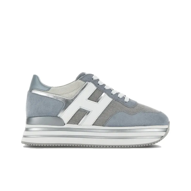 HOGAN H483 Leather Platform Sneakers-1
