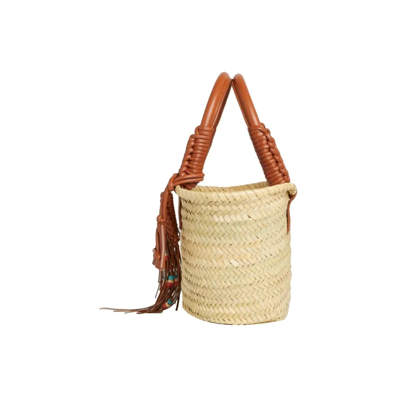Alanui Small Icon Palm Leaf Tote Bag-2