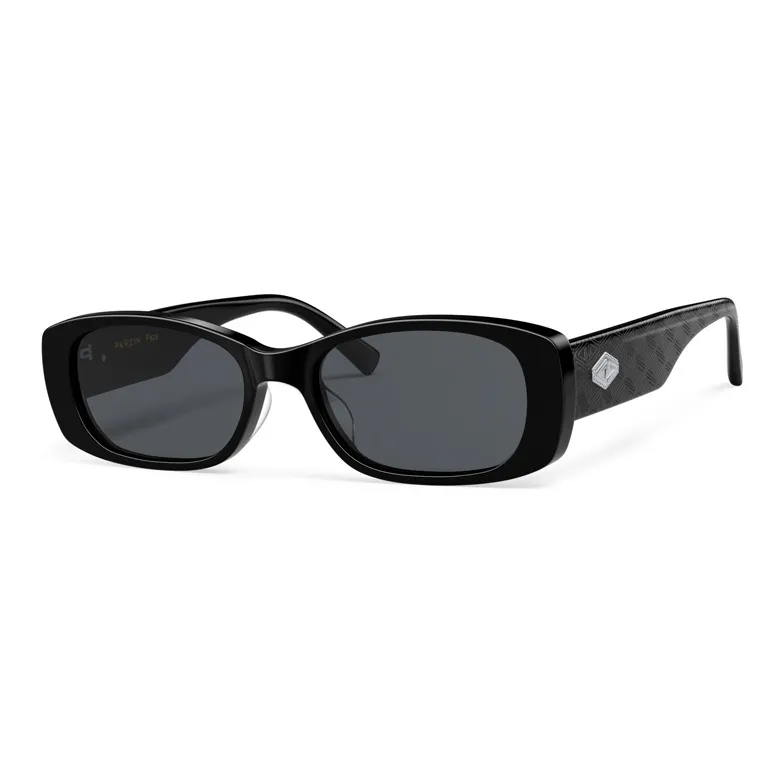 PARZIN Rectangular Sunglasses Unisex Black-8