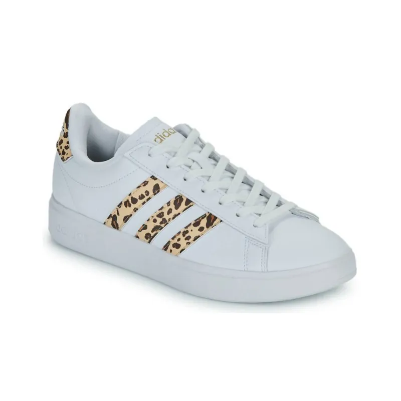 Adidas Grand Court 2.0 Cloud White Magic Beige Matte Gold Women's-10