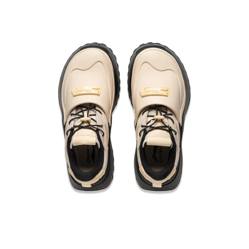 LiNing Project* Slip-Resistant Low-Top Casual Shoes Women's Sponge Cake Yellow-3