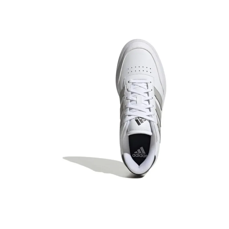 Adidas COURTBLOCK Cushioning Wear Resistant Low Top Skateboard Shoes Unisex White-3