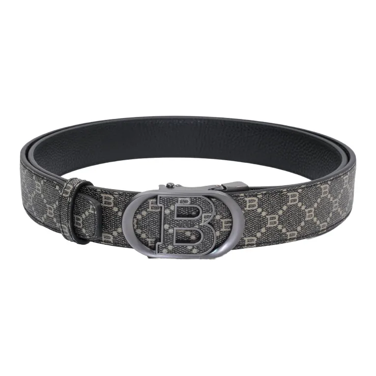 NINE NAIL Top Grain Cow Leather Genuine Leather Automatic Buckle Men's Belt Men's Width 3.5cm-12