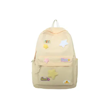 UNITE STAR Nylon Backpack Women's Cheese Color/Green
