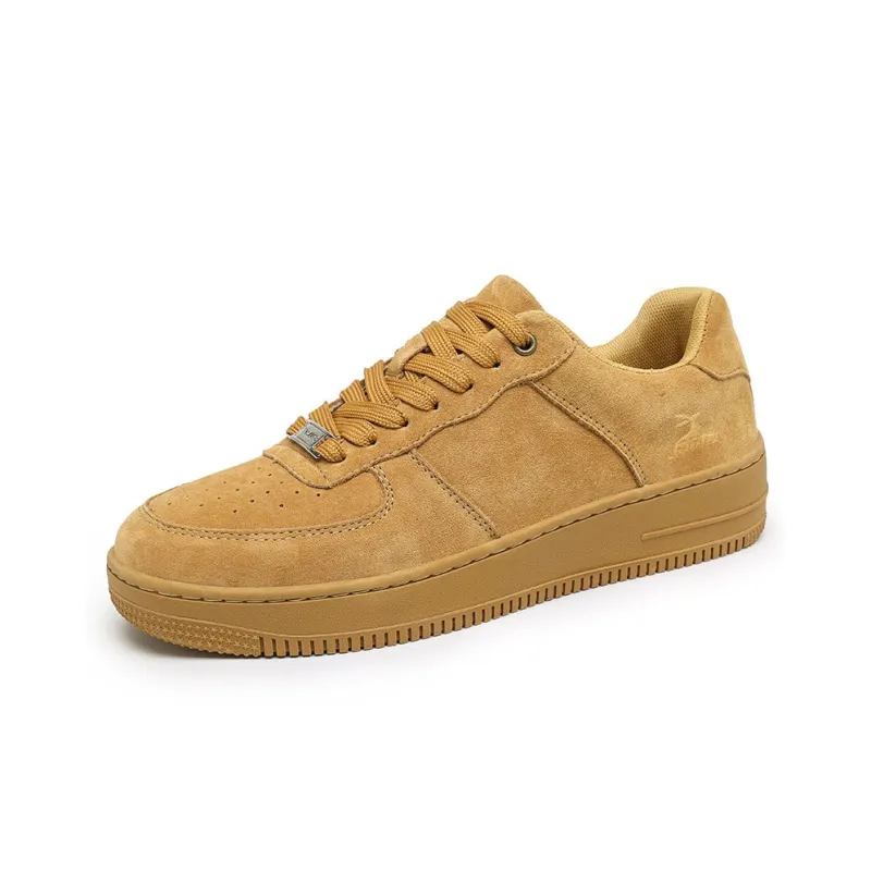 Kangaroo Head Wear Resistant Low Top Skateboard Shoes Unisex Yellow-1