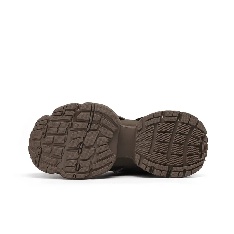 JOSINY Chunky Sneakers Women's Low Top Brown-2