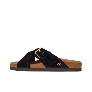 Valentino Fussfriend Velvet Slip On Slides Women's