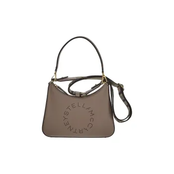 Stella McCartney Logo Perforated Zipped Shoulder Bag