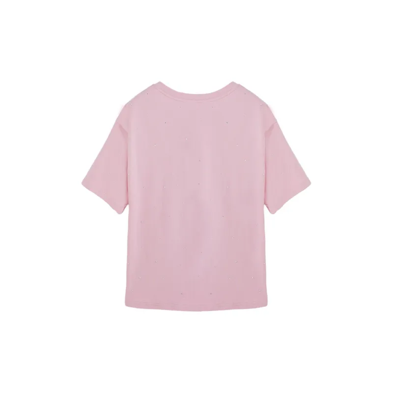 XIANGYING T Shirt Women's Plum Red-1