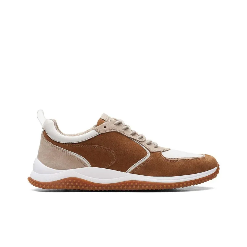 Clarks Anti Slip Wear Resistant Low Top Casual Shoes Men's Tan-1